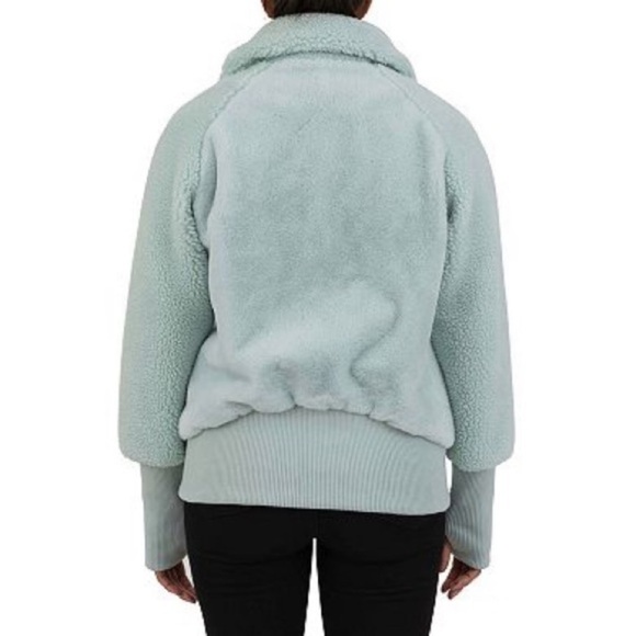 CYN & LUCA Mint Oversized Faux Fur Coat - Picture 2 of 14